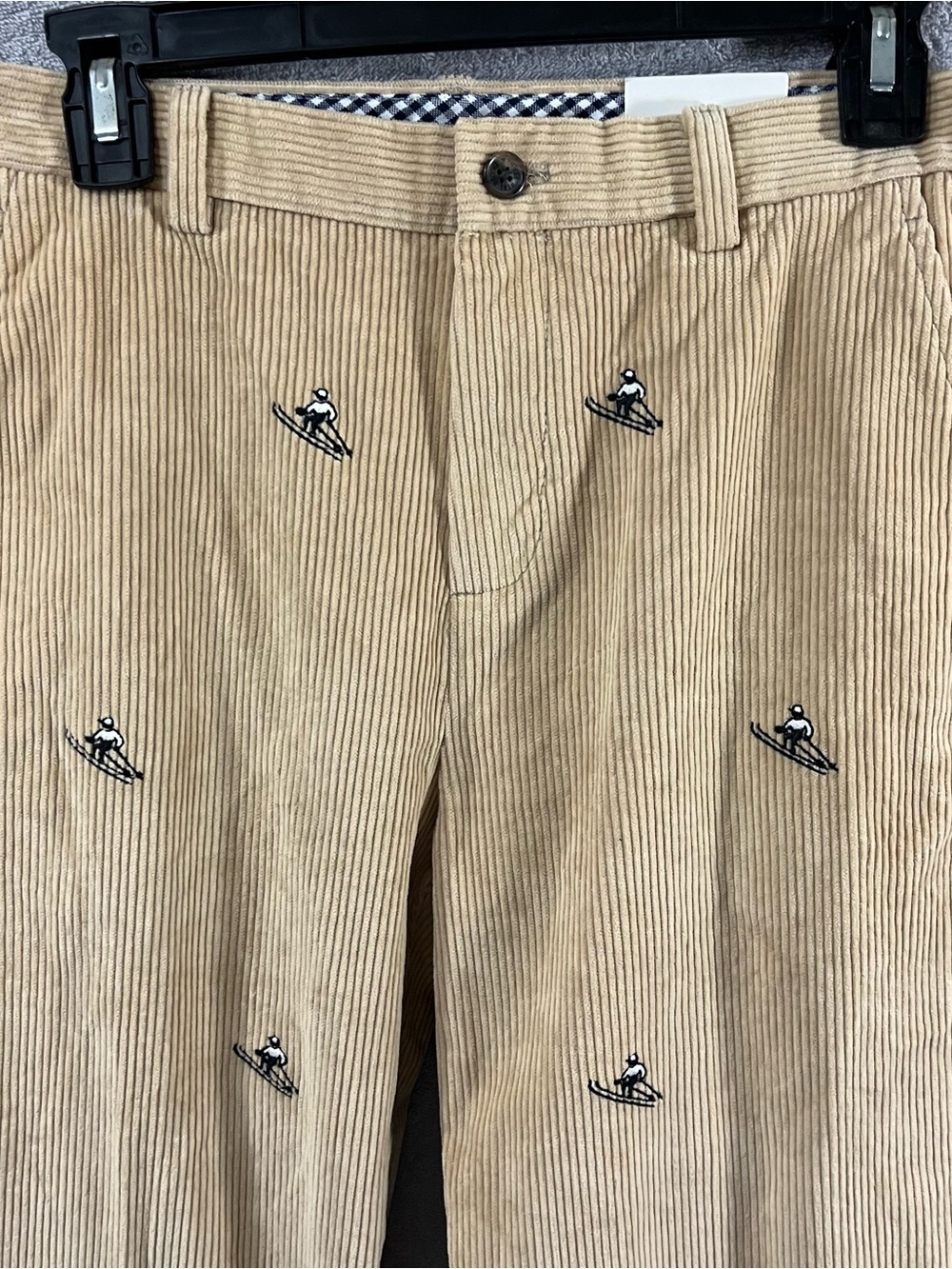 Brooks Brothers Fleece Corduroy Pants Boys Size 16 NEW $79.50 Ski AOP